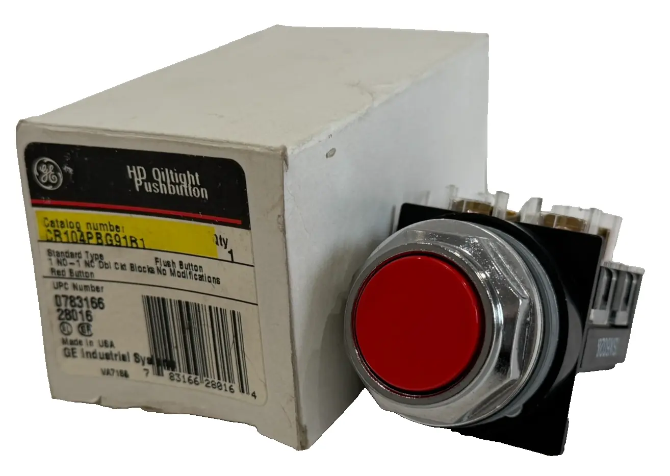 NEW GENERAL ELECTRIC CR104PBG91R1 PUSH BUTTON