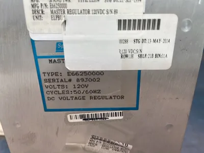Used SPANG E66250000 Voltage Regulators Ohio US | HGR 24 #1148100