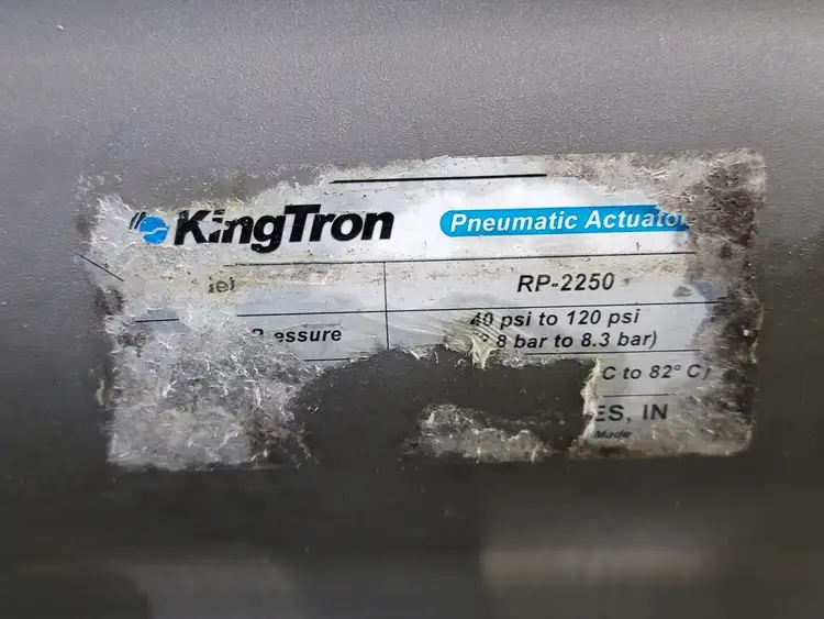 Used KINGTRON RP-2550 Electric Motor Driven Actuators British Columbia CA | Lenmark #255428