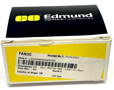 New | in-Stock Edmund Optics 58001, NT58-001 Optics Michigan US | Maverick Industrial Sales #1396366