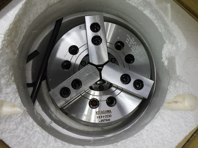 Kitagawa 230mm 3 Jaw Counter Balanced Power Chuck 52mm Thru Hole HOH-208 (STK)