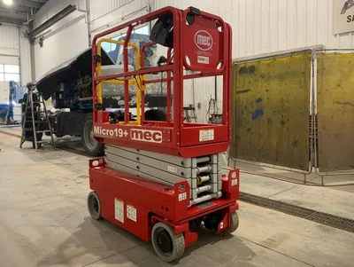 New | in-Stock 2026 MEC MICRO 19+ ELECTRIC SCISSOR LIFT Scissor Lifters Alberta CA | Adcock Equipment #1417576