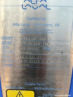 Used ALFA LAVAL TL15-BFG Plate Exchangers Illinois US | Aaron Equipment #1454408