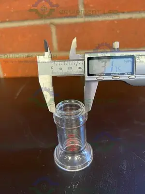 USED BUCHI AG BOROSILICATGLAS 3.3 KATALOG 8801 REDUCER 50MM X 30MM