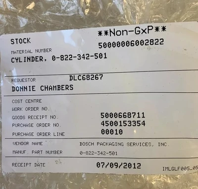 NEW Rexroth 0822342501