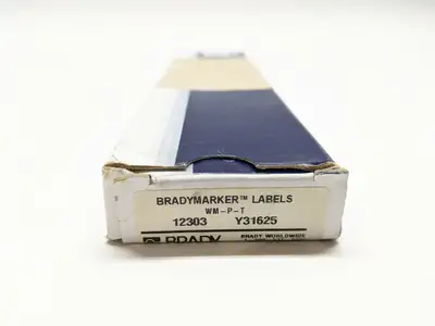 WM-P-T 12303 | Brady WM-P-T Vinyl Cloth Wire Marker 12303 LOT OF 25 Sheets - New Other