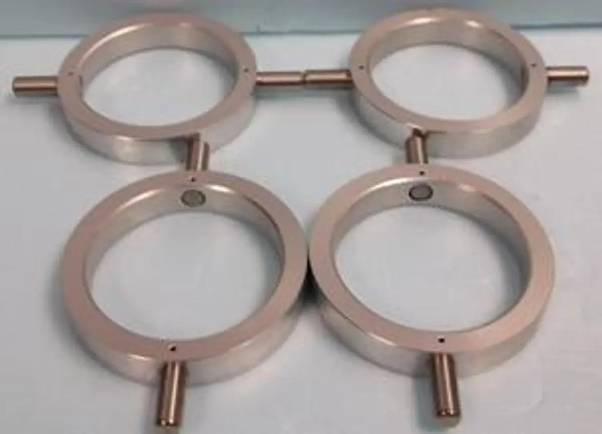 QTY. 4. NO NAME NO #S ALUMINUM CENTRIFUGE BUCKET 4...