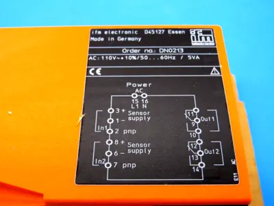 NEW EFECTOR IFM N600/110VAC/0.08A-DN0213 AMPLIFER N600110VAC008A DN0213