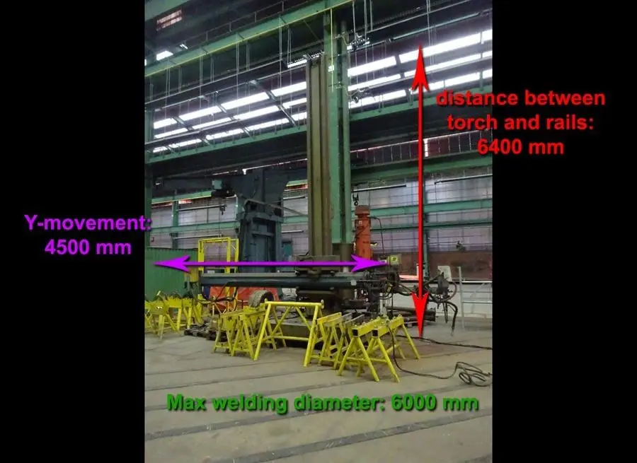 USED ESAB WELDINGCRANE FOR COMPOSITE BEAMS/TANKS