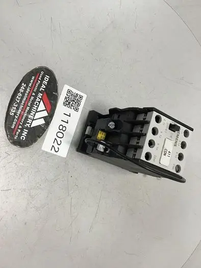 Used SIEMENS 3TF4101-0A PLC Contactors Michigan US | Ideal Machinery #705111