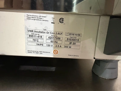 Used _UNKNOWN_ _UNKNOWN_ Lab Incubators Ohio US | Federal Equipment Company #1365429