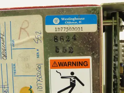 Westinghouse 1D77502G04 Gate Driver Module