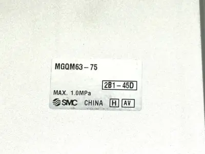 MGQM63-75 | SMC  MGQ Guided Cylinder w/ Slide Bearing 63mm Bore 75mm Stroke - Used