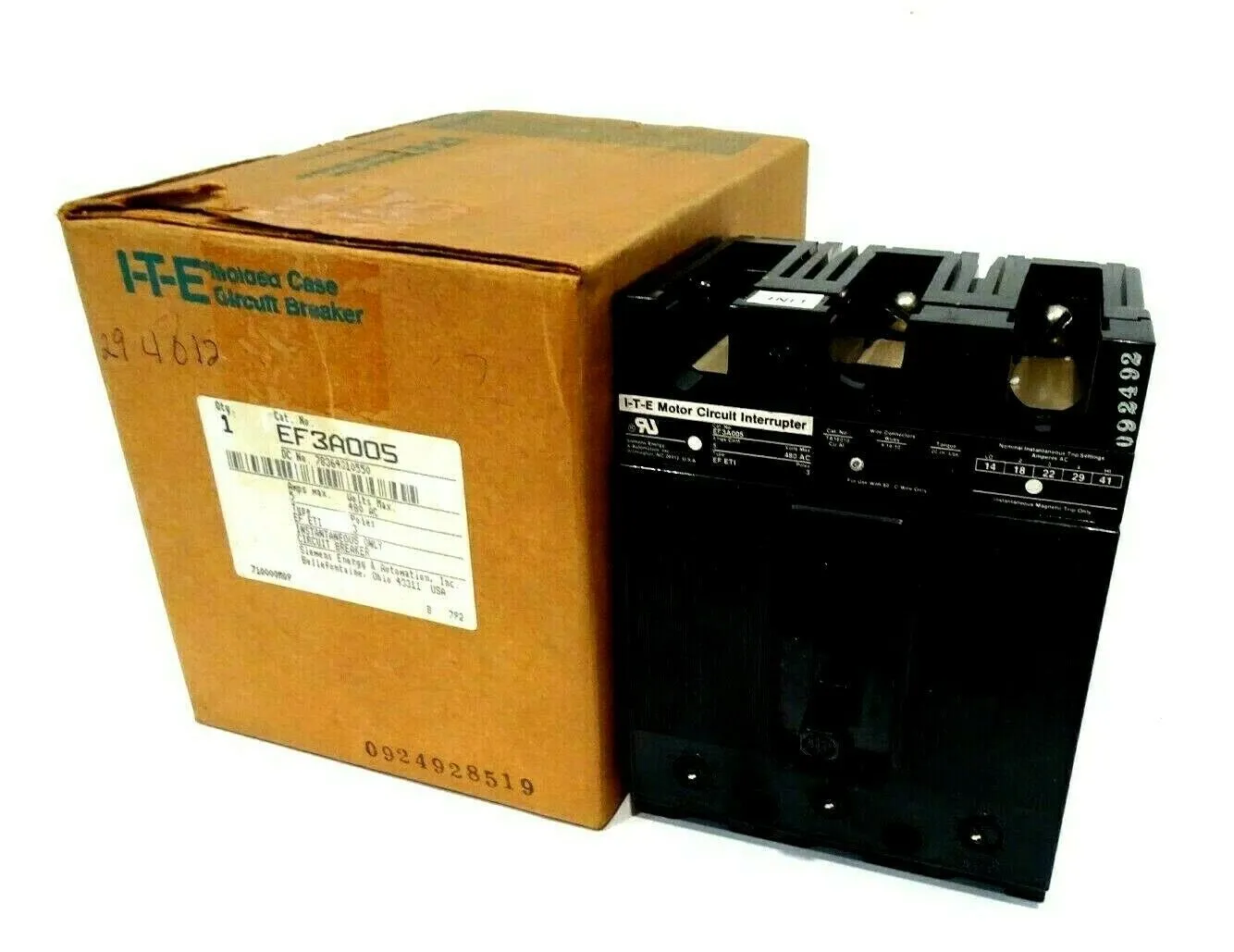 NEW ITE SIEMENS EF3A005 CIRCUIT BREAKER