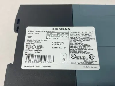 USED SIEMENS SIRIUS REVERSING STARTER, SCREW-TYPE
