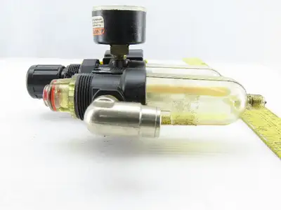 Norgren PTH-200-A1AA Air Pneumatic Filter Regulator Lubricator 1/4" NPT W/Valve
