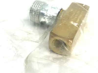 NEW PARKER COLORFLOW INLINE FLOW CONTROL VALVE, BRASS BODY, 1/8" PORTS