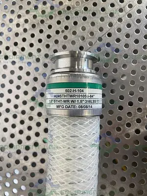 USED SANI-TECH STHT-WR-1500 84" WIRE-REINFORCED HOSE W/ 1 1/2" SANITARY FITTING