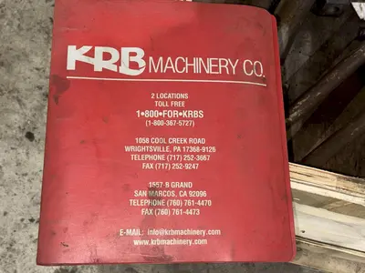 USED KRB MULTIFORM #1016 ROTARY STIRRUPMATIC