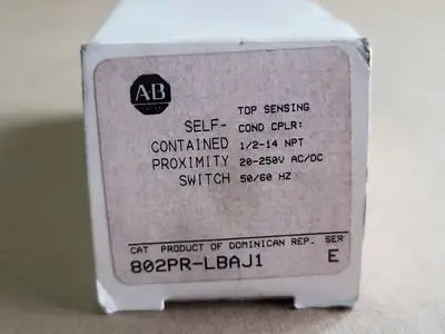 New | in-Stock ALLEN-BRADLEY 802PR-LBAJ1 Switchgears British Columbia CA | Lenmark #240697