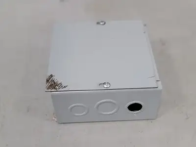 6"x6"x3" Screw Cover Junction Pull Box, 12 Knockouts