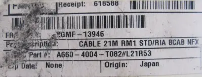 NEW FANUC A660-4004-T082 POWER CABLE A660-4004-T082#L21R53 21M XGMF-13946