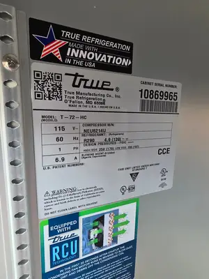 New | in-Stock True T-72-HC Refrigerators Illinois US | Falcon Restaurant Supply #1374727