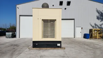 2007 500KW Kohler 500REOZVB Enclosed Generator w Base Tank 480V Volvo 350 Hours Serviced & Tested