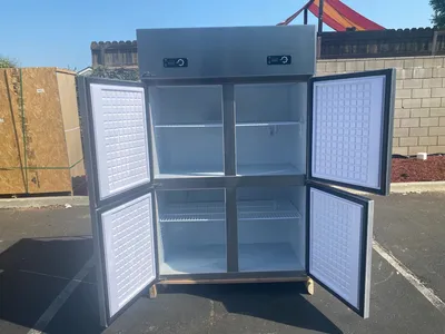 171-0172 4-Door Reach In Stainless Steel Self Contained Freezer