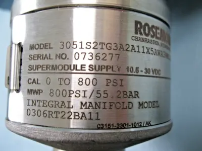 NEW Rosemount 3051 S2TG3A2A11X5AWA3WM1I5M5B4