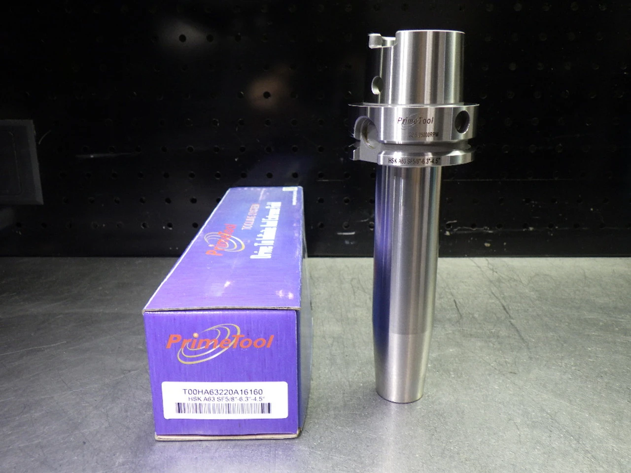 PrimeTool HSK63A 5/8" Shrink Fit Tool Holder 6.3" Pro T00HA63220A16160 (LOC1033A)