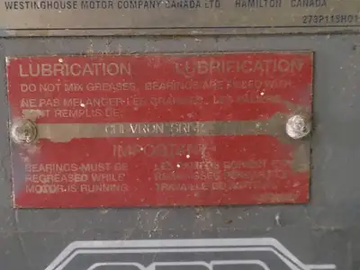 900 hp, 4160 volts, 1194 rpm, 45H AC Induction Motor