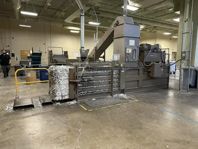 USED ALLEGHENY 3430-2572 CLOSED DOOR BALER