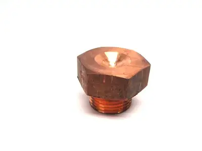 Used Generic Brass 18mm Threaded Cap Lower 10mm Depth Misc Fasteners Michigan US | Maverick Industrial Sales #1400447