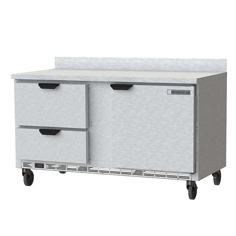Beverage-Air WTFD60AHC-2-FIP 60" W Worktop Freezer W/ (2) Section & (2) Drawers & (1) Door, 115v
