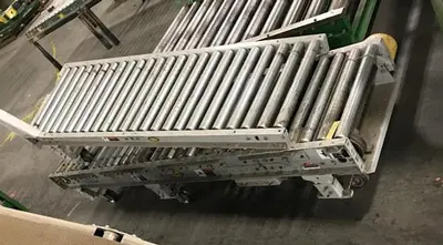 24 INCH WIDE x 6 FT LONG HYTROL POWER ROLLER CONVEYOR