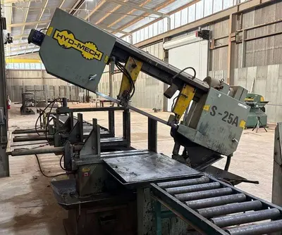 18" X 27" HYDMECH MODEL #S25-A HORIZONTAL SWIVEL MITER AUTOMATIC BAND SAW: YOBRO #25047