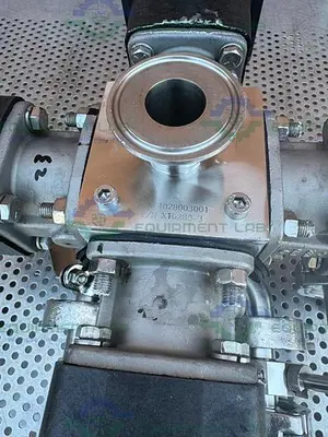 USED 4 ITT PURE FLO ADVANTAGE STAINLESS STEEL DIAPHRAGM VALVE W/ 1" SANITARY FITTING