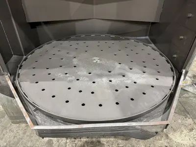 72” TABLE PANGBORN MODEL 6-LK ROTOBLAST SHOT BLAST MACHINE: YOBRO #24357