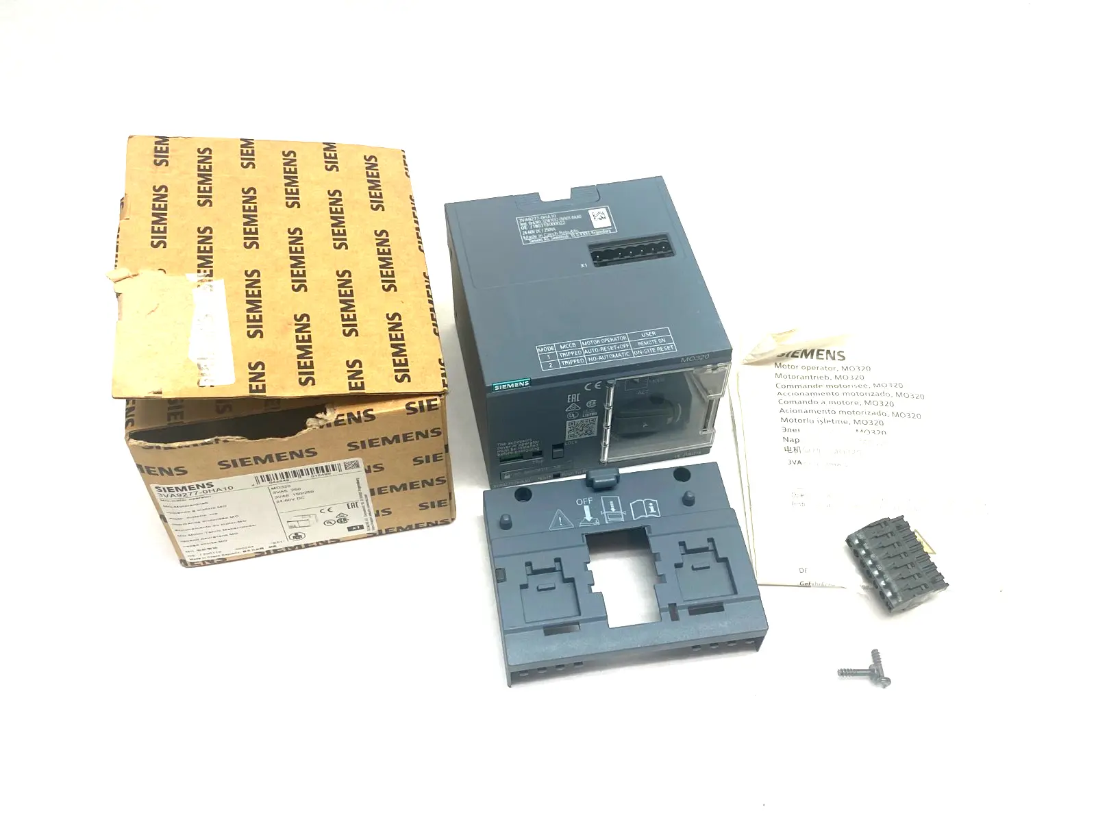 USED SIEMENS MOTOR OPERATOR MO320 24-60 V DC ACCESSORY FOR 3VA52