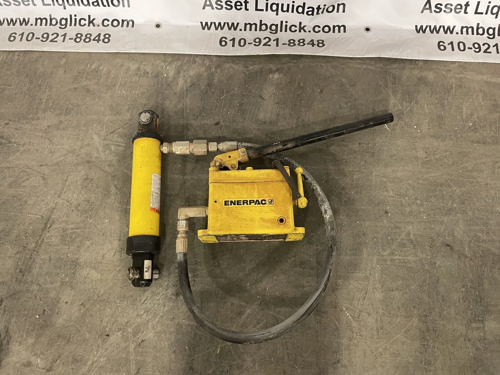 ENERPAC RC108 DUO 10 Ton Cylinder 10,000 PSI & P-51 3000 PSI Hydraulic Hand Pump