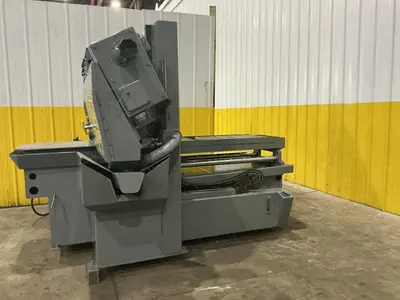 12" X 12" HYD-MECH MODEL #H-12A AUTOMATIC FEED HORIZONTAL SAW PLC-100 CONTROLS & NESTING: STOCK #23723