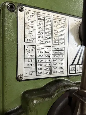 Used SOUTHBAND FLOOR MODEL DRILL PRESS SOUTHBAND FLOOR MODEL DRILL PRESS Gear Head Drills Minnesota US | Source Machinery Sales #1579020