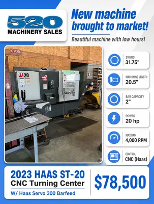 2023 HAAS ST-20T CNC Lathes. | 520 Machinery Sales LLC (6)
