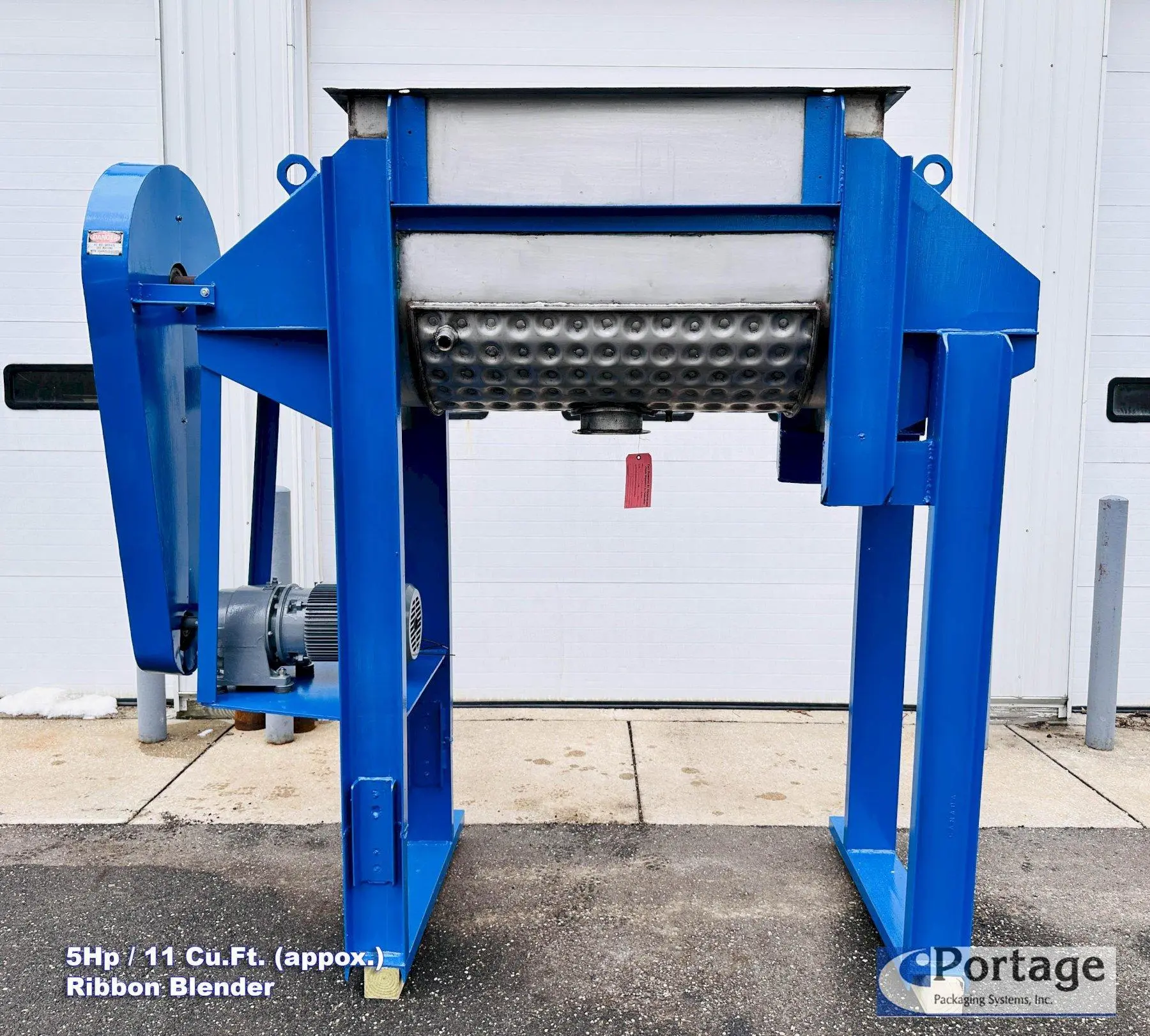 USED AARON PROCESS EQUIPMENT 11-CU.FT. JACKETED RIBBON BLENDER