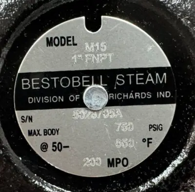 NEW BESTOBELL STEAM MODEL: M16 STEAM TRAP 1.0'' FNPT M0016410