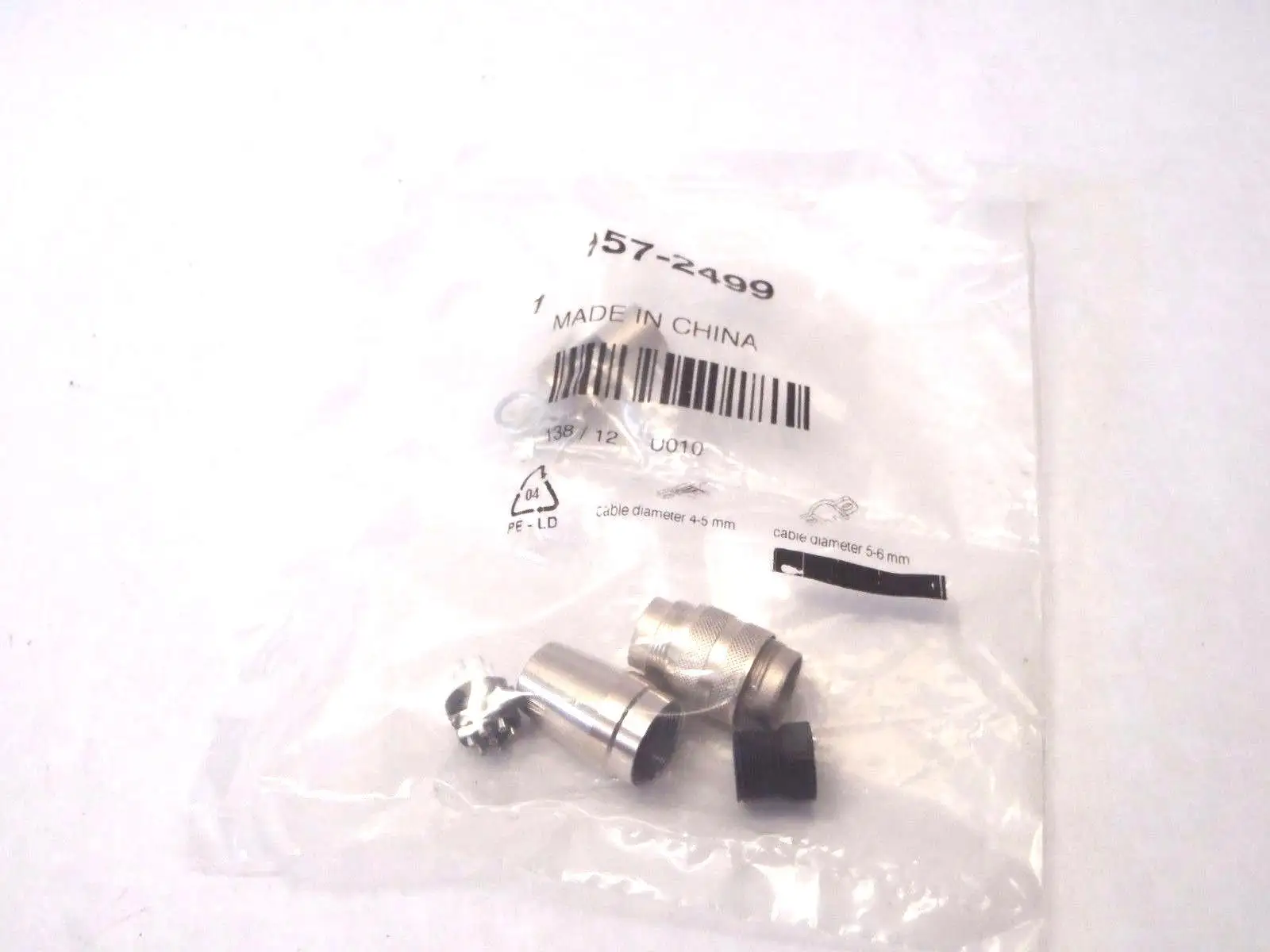 157-2499 | RS Components  Male Cable Mount Straight Connector 5A 300VAC - New