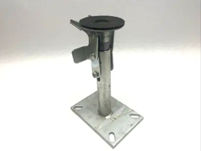 USED ALBION HEAVY DUTY FLOOR LOCK FOR 6" CASTERS 8" HEIGHT FOOT PEDAL
