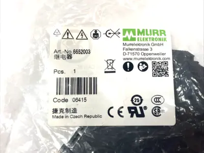 New | in-Stock Murr Elektronik Terminal Block 24V 50/60Hz Terminal Blocks Michigan US | Maverick Industrial Sales #1486209