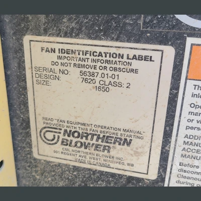 Used NORTHERN BLOWER _UNKNOWN_ Centrifugal Blowers British Columbia CA | Savona Equipment LTD #1486698